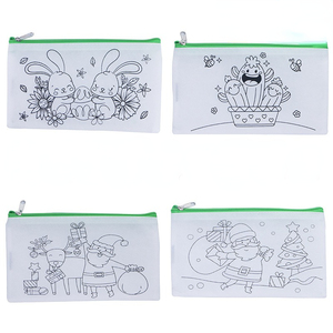 กระเป๋าเครื่องเขียนเด็ก <span class=keywords><strong>วาด</strong></span>ลายด้วยมือ ผ้าไม่ทอ ลายกราฟฟิตี กล่องดินสอ ระบายสี DIY กระเป๋าสะพายลายสลัด ของขวัญ โปรโมชั่นโรงเรียนอนุบาล - Product Image 2