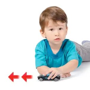 Mainan Anak Laki-laki Diecast Mobil Geser Model Mini Logam Campuran 1/87 Kotak Pertandingan Kendaraan Die Cast