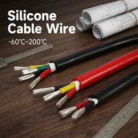 Kabel Silikon 2/3/4 Inti, Tembaga Berlapis Timah, -60 ℃ ~200 ℃   Kabel Kontrol Tahan Air, Fleksibel, Tahan Penuaan, dan Tahan Suhu Tinggi