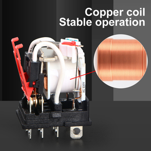 Gtric solenoid Coil Relay Plug-in 14 pin 5A 12/24/48/110/220 /380V AC <span class=keywords><strong>DC</strong></span> điều khiển công nghiệp trung gian rơle điện từ - Product Image 3