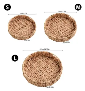 Jacinto de agua natural Bandejas para servir Cestas de almacenamiento elegantes - Product Image 1