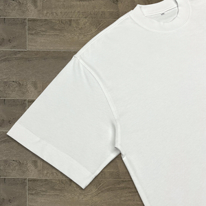 High Quality 100% Cotton Drop Shoulder <b>Tee</b> Shirts Streetwear Oversized T-Shirt Heavyweight Boxy <b>Plain</b> <b>White</b> T Shirt - Product Image 3