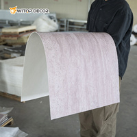 Revêtement extérieur en pierre de placage 3D mcm Carreaux muraux flexibles Panneaux muraux intérieurs en fausse pierre ardoise Pierre artificielle souple en travertin
