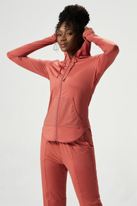 <span class=keywords><strong>Veste</strong></span> de yoga avec logo personnalisé Vêtements de fitness slim à manches longues pour femmes Vêtements de <span class=keywords><strong>sport</strong></span> de <span class=keywords><strong>grande</strong></span> <span class=keywords><strong>taille</strong></span> <span class=keywords><strong>Veste</strong></span> athlétique avec trou pour le pouce - Product Image 3