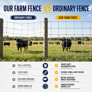 Farm Animal Fence Galvanized Hinge Joint Wire <b>Mesh</b> Fence for Cattle and Sheep Breeding - Product Image 5