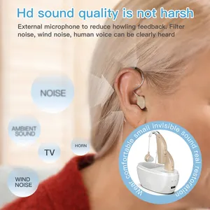 Suporte ao fabricante de aparelhos auditivos de qualidade Lista de preços de aparelhos auditivos baratos OEM/ODM para idosos, custo de aparelhos auditivos recarregáveis