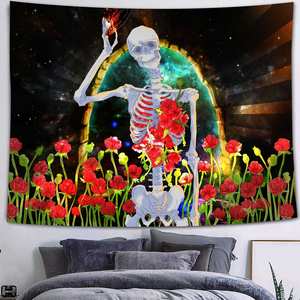 Tapiz vikingo misterioso DISEÑO DE Navidad decoración del hogar estilo bohemio escena psicodélica manta Hippie 100% algodón/poliéster - Product Image 2