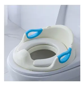 Siège de pot d'entraînement pour bébé coussin en plastique pvc pour enfants et enfants entraîneur de toilette avec poignée