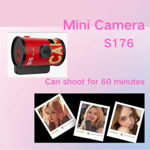 Mini caméra numérique rétro S176 pour enregistreur vidéo HD 1080P, caméra numérique miniature portable avec collier pour étudiants - Product Image 5