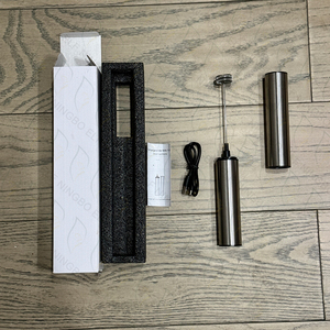 Elektrischer Leistungsstarker Handgehaltener USB-Aufladbarer Umweltfreundlicher Kaffee-Milchaufschäumer <span class=keywords><strong>Mini</strong></span> mit Individuellem Logo Edelstahl Typ-C/Micro USB - Product Image 4