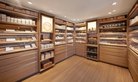 Magasin de détail commercial Magasin de meubles Comptoir de présentation de cigares en bois Magasin de tabac