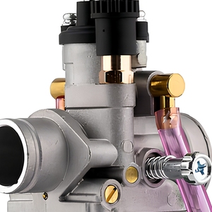 Carburateur en alliage d'aluminium à clapet plat pour système d'alimentation 50 SX Junior <span class=keywords><strong>50cc</strong></span> 2001-2008 Moto tout-terrain, ajustement direct inclus - Product Image 3