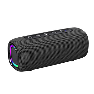 Bluetooth <b>Speaker</b> Portable Waterproof With RGB Light Outdoor Use Dual Drivers Deep Bass Enhanced Music Rhythm Lighting Effect - Product Image 5
