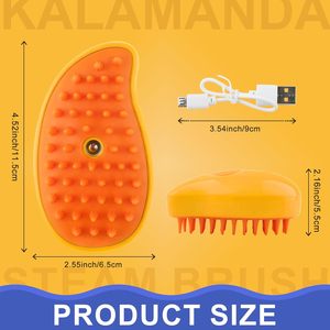 Nouvelle brosse de bain pour chat à vapeur autonettoyante écologique avec fonction vapeur et eau, outil de toilettage 3-en-1 - Product Image 2