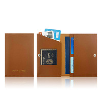 Porte-passeport multifonctionnel en cuir PU épaissi, plusieurs emplacements pour cartes, porte-passeport pour les voyages, vente en gros