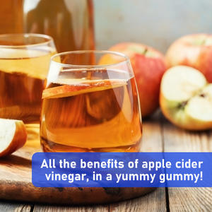 Gomitas de vinagre de sidra de manzana personalizadas de fábrica con folato, suplemento dietético que apoya la energía diaria y la claridad mental. - Product Image 3