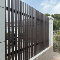 Panneaux de clôture décoratifs en métal pour extérieur, en alliage d'aluminium durable et antirouille, pour clôture à lattes, escalier, écran d'intimité pour villa de luxe, DIY