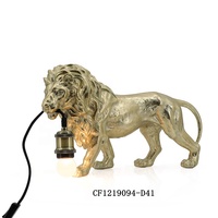 Statue d'animaux en résine 3D de haute qualité, avec lampe, pour décoration murale d'intérieur et de Table, éclairage Unique, Support classique, paquet d'une pièce