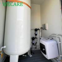 Toilettes de camping portables Wecare, toilettes mobiles, remorque compacte avec réservoir d'eau potable pour le camping en week-end