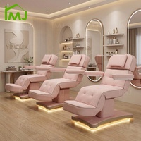 Salon de beauté, cosmétiques, spa facial, chaise de soin, table de massage, lits électriques pour extensions de cils