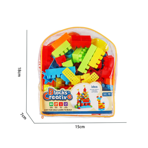 Kinderrugzak Veranderlijke Grote Deeltjesbouwstenen Assembleren 88 Stuks Set Kleuterschool Plastic Speelgoed - Product Image 4