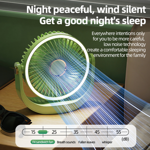 Novo Portátil USB Elétrica <span class=keywords><strong>Desk</strong></span> Lamp Cinco Vento Velocidade Dobrável Mini Ventilador para Casa Dormitório Hotel Uso Wall Hanging Teto Montado - Product Image 5