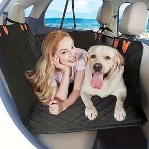 Alfombrilla Impermeable para Coche <span class=keywords><strong>de</strong></span> Mascotas, <span class=keywords><strong>de</strong></span> Tela Oxford Gruesa, Antisuciedad, Cojín para Perros en el Asiento Trasero, para Viajes al Aire Libre - Product Image 6