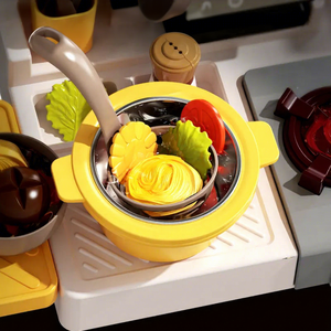 Juego de Cocina de Juguete de Plástico de Alta <span class=keywords><strong>Calidad</strong></span> de 102 cm, con Luces, Sonido y Agua que Fluye, para Niños - Product Image 5