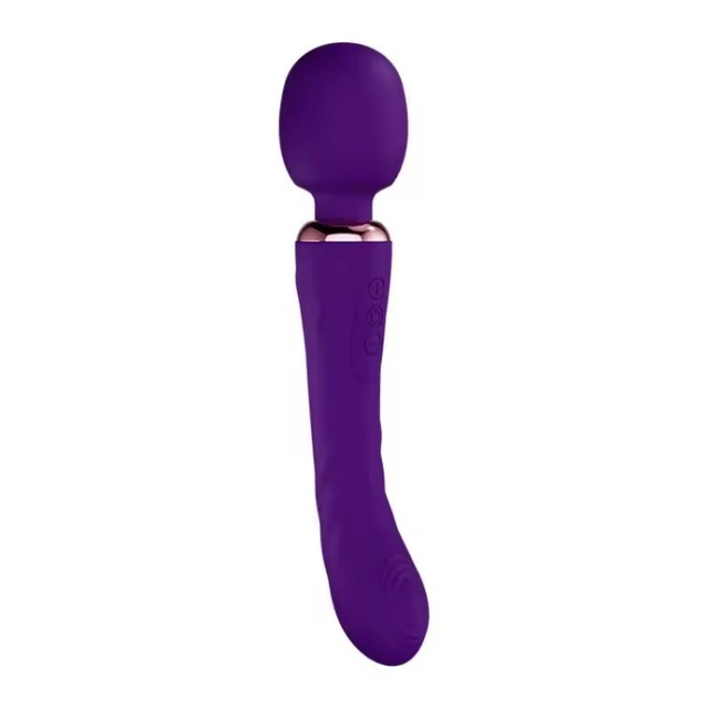 Wholesale Silicone Double End Vibrating Av Vibrator Wand Massage Stick Rechargeable for Women Pleasure Relief Fatigue