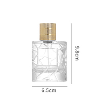 Flacon vaporisateur de parfum en verre incassable rechargeable avec logo et étiquettes personnalisés 50ml 100ml pour emballage cadeau