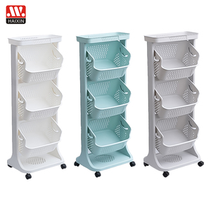 Carrito <span class=keywords><strong>de</strong></span> Plástico Haixing <span class=keywords><strong>de</strong></span> 2/3 Niveles con Ruedas para Organizar Ropa, Juguetes y Artículos <span class=keywords><strong>de</strong></span> Baño - Product Image 4
