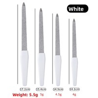 Kit de limes à ongles double face en acier inoxydable et saphir, grain 80-240, outil de manucure de luxe pour élimination des peaux mortes et polissage, idéal pour salon de beauté