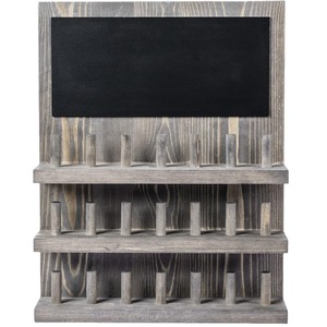 Support à bijoux en bois à 3 niveaux, mural, avec tableau noir pour l'organisation des colliers, bracelets et boucles d'oreilles - Product Image 3