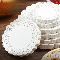 Napperons en papier dentelle de haute qualité, populaires, résistants à la graisse, jetables, de qualité alimentaire