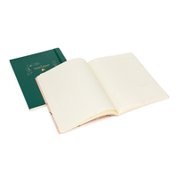 Oficina de negocios de alta calidad forrado personalizado impreso nota libro PU cuero personalizado A5
