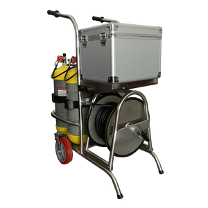 Chariot portable en aluminium pour SCBA avec poignée pliable, système d'air respirable à 4 sorties pour la lutte contre les incendies et les opérations de sauvetage dans les mines - Product Image 2
