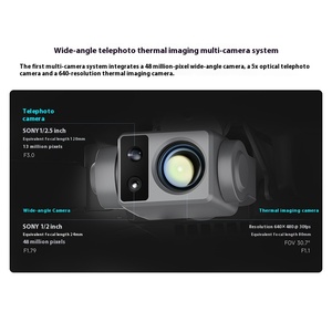 Fimi x8t 640 hồng ngoại hình ảnh nhiệt thương mại Drone HD 4K chụp ảnh trên không chuyên gia điều khiển từ xa có thể gập lại 20km nhựa - Product Image 3