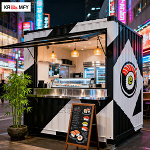 10 Feet Fiberglass Aluminum Offshore Movable Food Kiosk Restaurant <b>Container</b> Coffee Shop with <b>Snack</b> Food Chips - Product Image 3