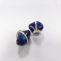 Nouveau design, bouchon de flacon de parfum en cristal bleu transparent, couvercle spécial pour flacon, bouchon à vis en plastique pour flacons en verre, Yituo Z190, durable