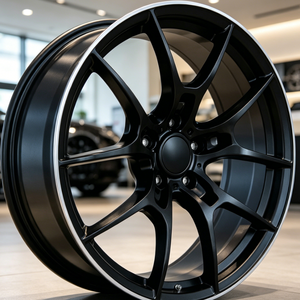 RUNLUN19*8.5PCD5X112/5X114.3 ใช้ได้กับรุ่นดัดแปลงใหม่ สีดำไฮไลท์ <span class=keywords><strong>MIB</strong></span>/HB สำหรับเปลี่ยนล้ออัลลอยด์อะลูมิเนียม - Product Image 2