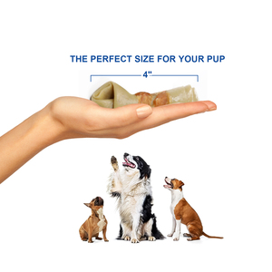 ขนม2CT สำหรับสุนัขอย่างดี4 "แรบไวด์ไม่ต้องใช้กระดูกห่อด้วยเนื้อไก่เนื้อเพื่อช่วยทำความสะอาดฟันอาหารสุนัขระดับพรีเมียม - Product Image 3