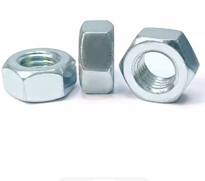 Tuercas hexagonales de acero galvanizado LeGood, rosca n.º 8-32, grado 2, acabado zincado transparente - Product Image 3