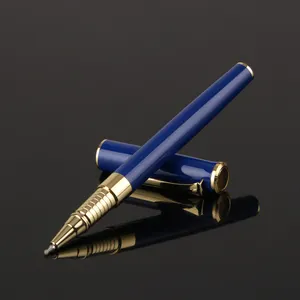 أحدث تصميم من HUASHILAI قلم معدني أسود وأزرق وأحمر قابل للحفر والأعمال التجارية