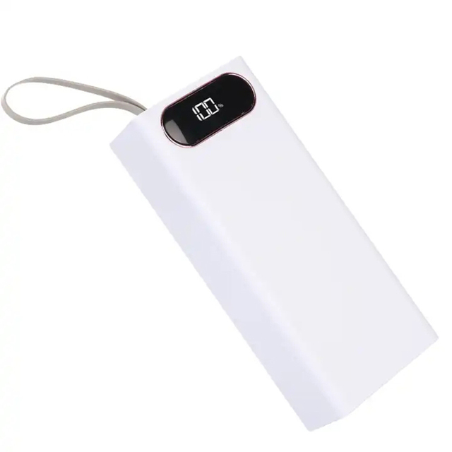 16*18650 Battery Case Power Bank 5 Port Type C Wireless Charge DIY Dual USB PD Power Bank Battery Charger Case for Smart Phone