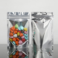 Sac d'emballage de chips alimentaires à fermeture éclair sacs d'emballage transparents en plastique laminé pochette debout de fruits secs congelés en feuille d'aluminium