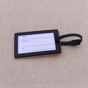 OEM Custom 3D Name Logo Luxury Soft Silicone PVC Luggage <b>Tags</b> with Plastic Buckle Boarding Cards <b>Bag</b> Accessory - Product Image 3