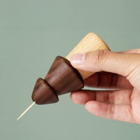 Boîte à cure-dents en bois de hêtre et noyer naturel, design minimaliste, hygiénique, pour la table à manger et la décoration intérieure