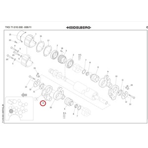 Soporte para Rodillo de Tinta Heidelberg CD102 para Impresora Offset, Tipo Manual, Nuevo - Product Image 3