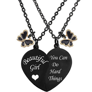 Collane per Migliori Amici, Collana BFF per 2, Regali di San Valentino, Collana con Cuore Diviso per Amici Speciali <span class=keywords><strong>1</strong></span> <span class=keywords><strong>Amico</strong></span> Speciale 2 Migliori Amici - Product Image 5