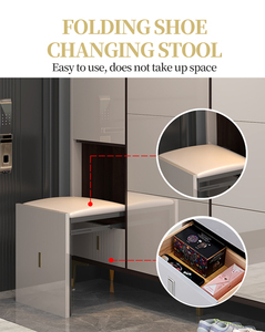 Mobili di lusso moderni <span class=keywords><strong>scarpiere</strong></span> Mdf ultra sottile scarpe armadietto grande organizzatore per la casa in legno <span class=keywords><strong>scarpiere</strong></span> con sedile - Product Image 6